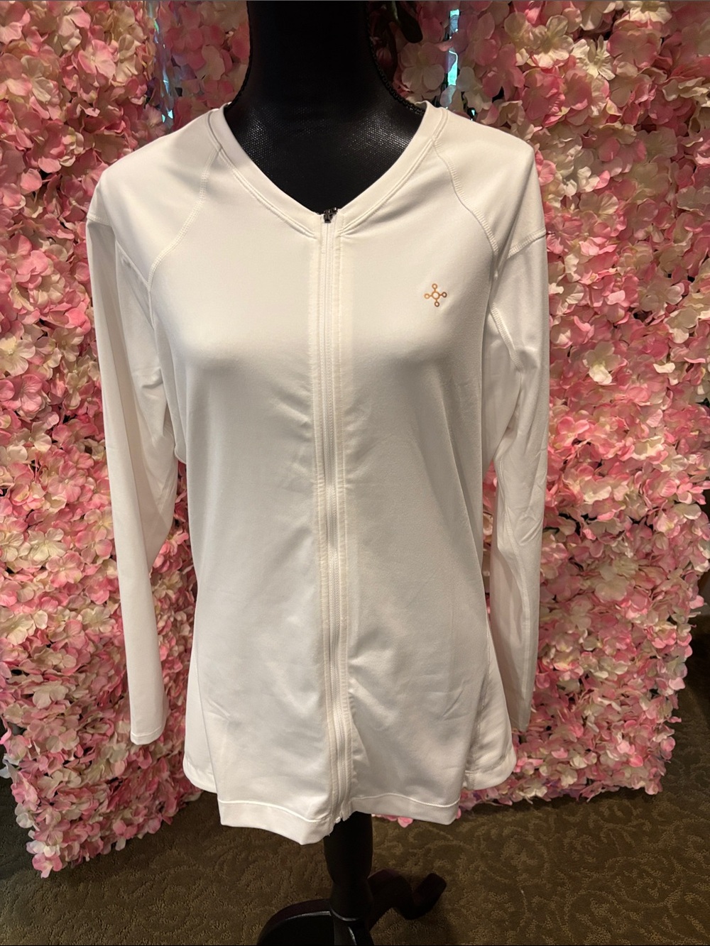 Tommy copper zipper long sleeve jacket